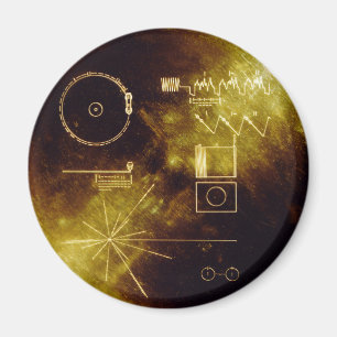 Aimant Record d'or du Voyager