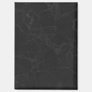 Aimant Rectangle Motif Marbre Noir Déco Élégant
