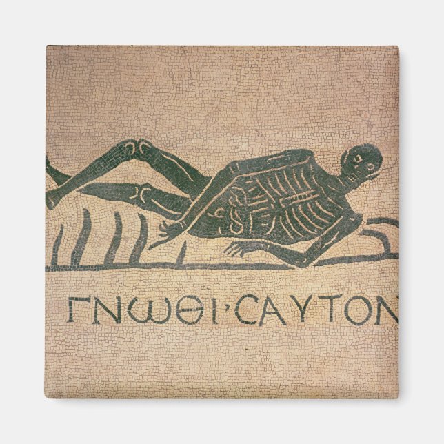 Aimant Rectifier le squelette avec la légende 'Know' (Devant)