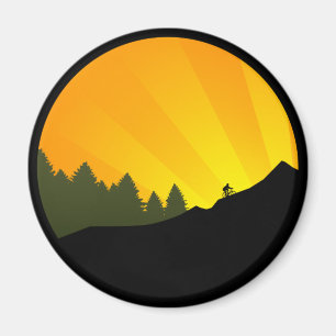 Aimant recyclage : rayz de montagne :