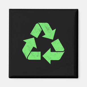 Aimant Recyclage Vintage Logo écologiste Recyclage Ea