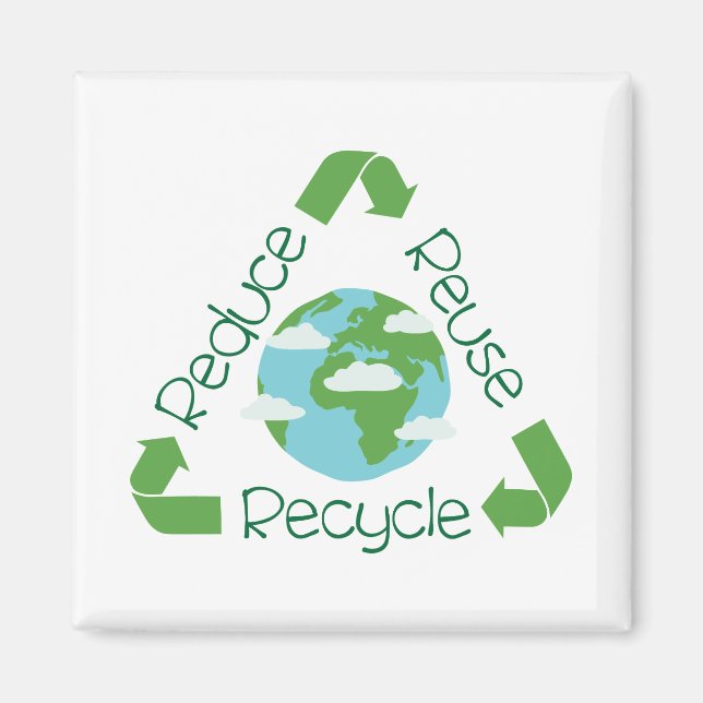 Aimant Recycler la réutilisation (Devant)