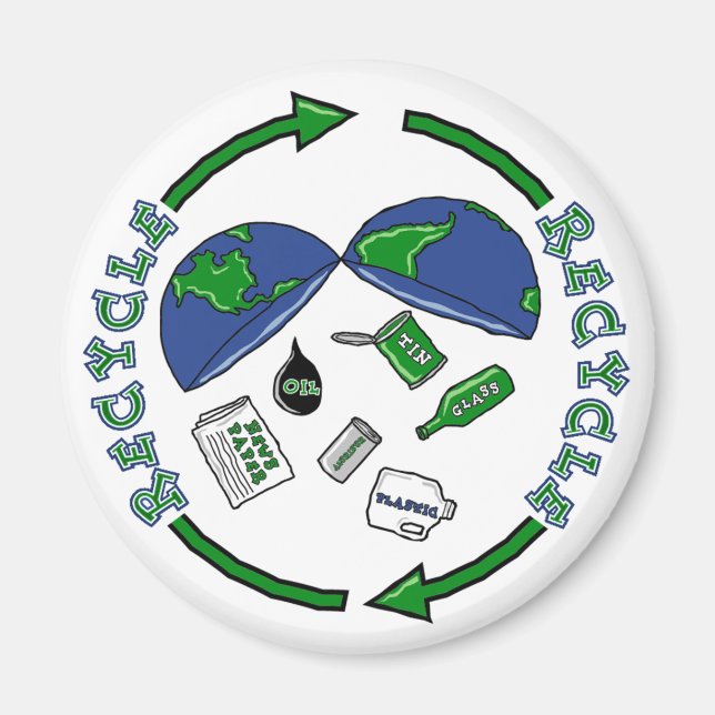 Aimant Recycler l'aimant (Devant)