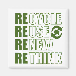Aimant Recycler réduire la réutilisation renouveler repen