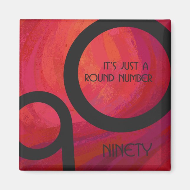 Aimant Red 90 Dix Anniversaire (Devant)