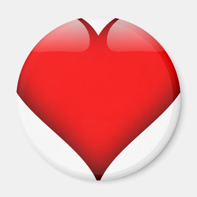 Aimant Red Heart Love (Devant)