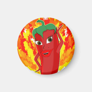 Aimant Red Hot Chili Pepper Diva