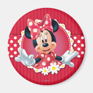 Aimant Red Minnie Cadre de fleurs