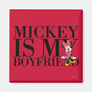 Aimant Red Minnie   Mickey est mon petit ami