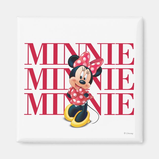 Aimant Red Minnie | Nom (Devant)