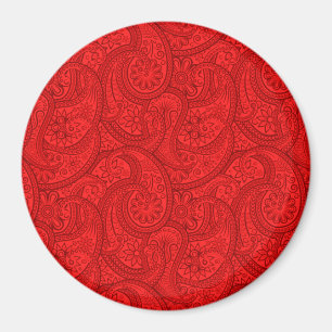 Aimant Red Paisley