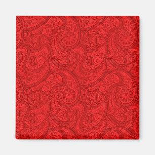 Aimant Red Paisley