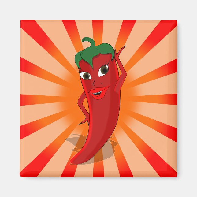 Aimant Red Pepper Superstar (Devant)