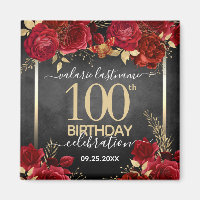 Red Roses 100e anniversaire Enregistrer la date