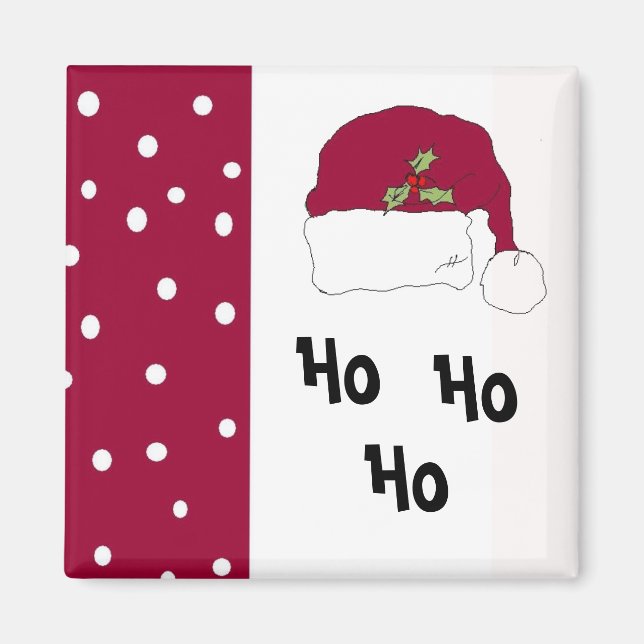 Aimant Red Santa Hat (Devant)