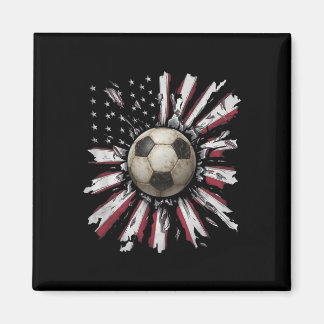 Aimant Red-white-blue Soccer Ll Explosion Grunge Street S