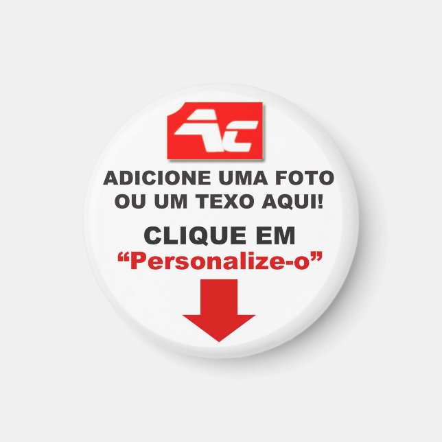 Aimant Redondo Personnalisé - Petit - 3.2 cm (Devant)