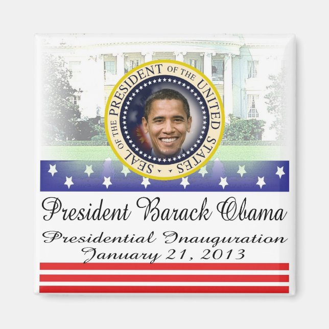 Aimant Réelection du président Obama 2012 (Devant)