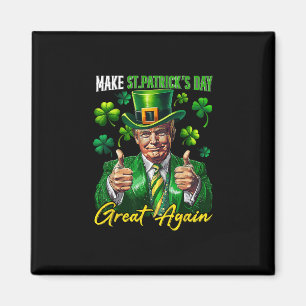 Aimant Refaire la Saint-Patrick Grande Encore Trèfle Trum