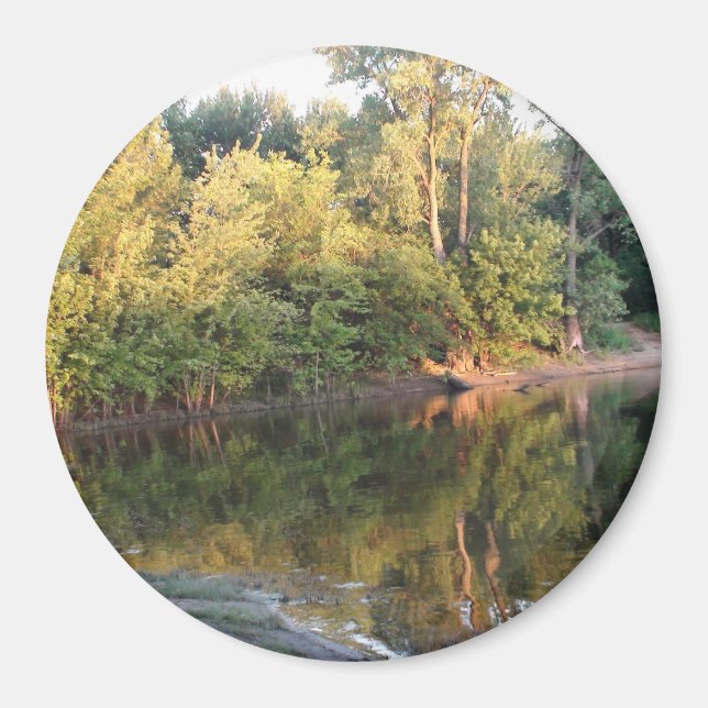 Aimant Reflet de la rivière Mississippi (Devant)