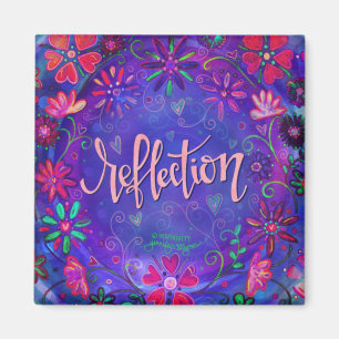 Aimant Réflexion Purple Plutôt Floral Trendy Inspirant