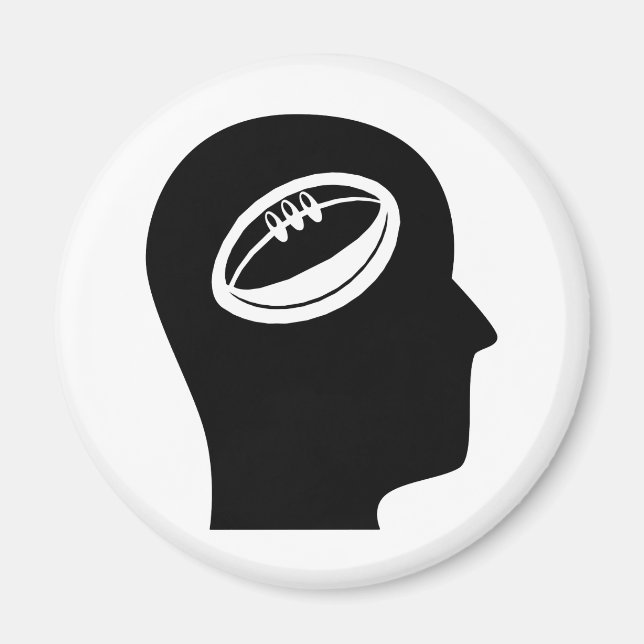 Aimant Réflexion sur le rugby (Devant)