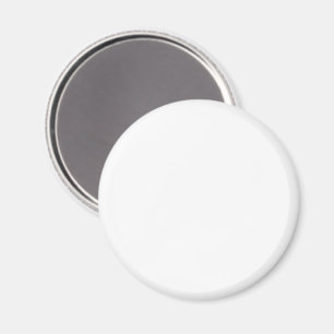Aimant Réfrigérateur blanc rond