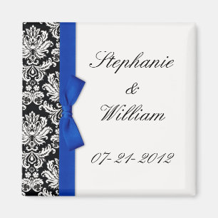 Aimant Réfrigérateur Damas et bouw bleu