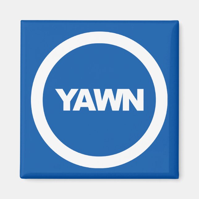 Aimant Réfrigérateur de la marque Denim Yawn (Devant)