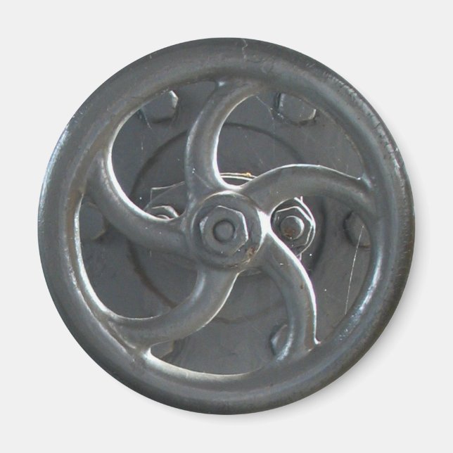 Aimant Réfrigérateur de roue à vapeur (Devant)