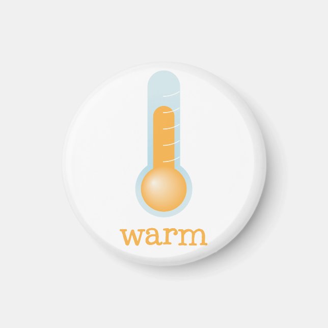 Aimant Réfrigérateur Météo - CHAUD (Devant)