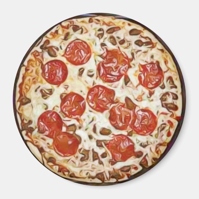 Aimant Réfrigérateur Pepperoni (Devant)
