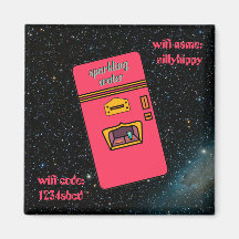 réfrigérateur rétro des années 1960 dans l'espace