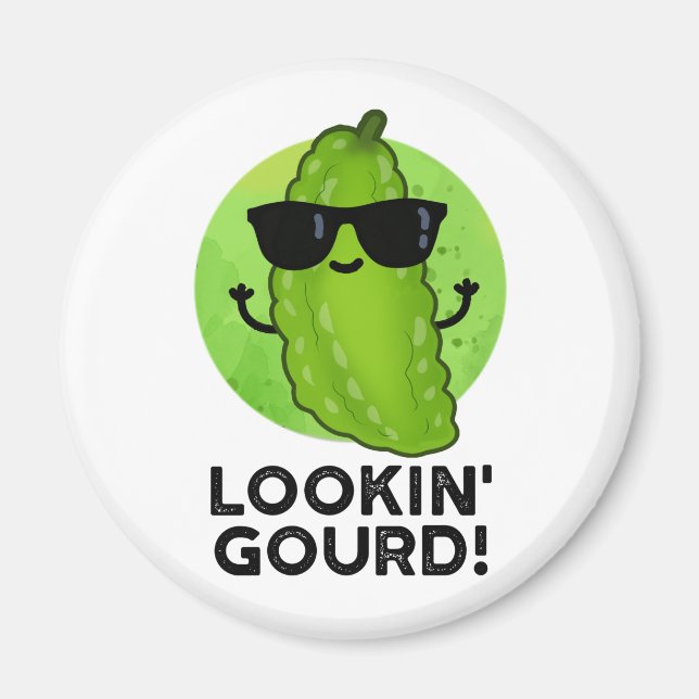 Aimant Regard Gourd Funny Cool Veggie Pun (Devant)