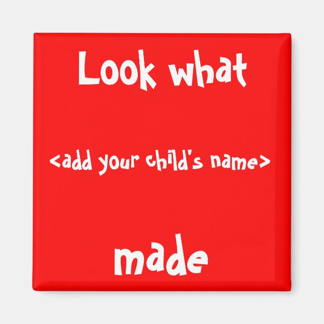 Aimant Regarde Ce Que J'Ai Fait ! (Devant)