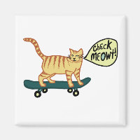 Regarde Meowt ! Skate Tabby Cat