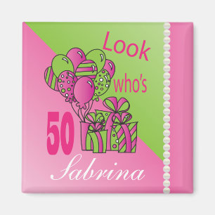 Aimant Regarde qui a 50 ans  50e anniversaire