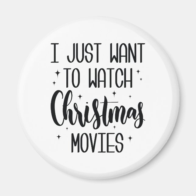 Aimant Regarder les films de Noël (Devant)