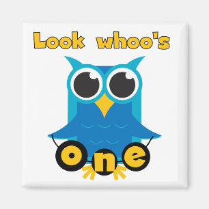 Aimant Regardez les 1 t-shirts et cadeaux de Whoo