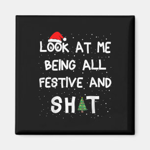 Aimant Regardez-Moi Être Tous Festif Noël Matching Fa