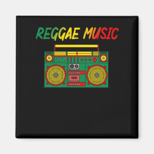Aimant Reggae Music Lover coloré Jamaïque Cassette Radi