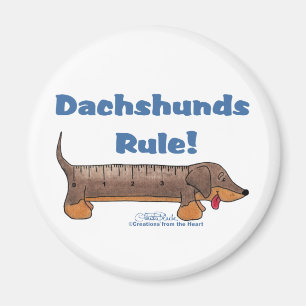 Aimant Règle Dachshunds