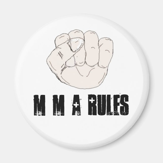 Aimant Règles de MMA (Devant)