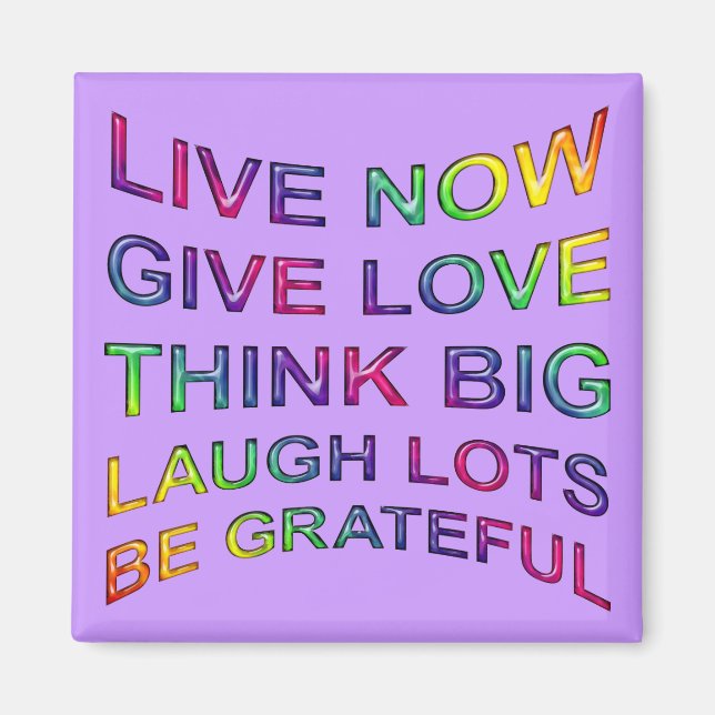 Aimant Règles De Vie (Devant)