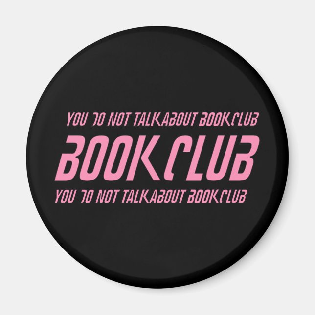 Aimant Règles du club de lecture (Devant)