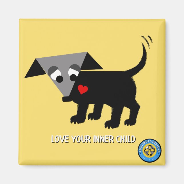 Aimant Rego Berto "Aimez votre moi intérieur" (Devant)