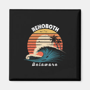 Aimant Rehoboth Beach Delaware Femmes Hommes Surfboarding