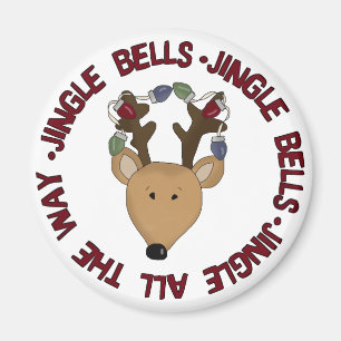 Aimant Reindeer Jingle Bells Tshirts et cadeaux