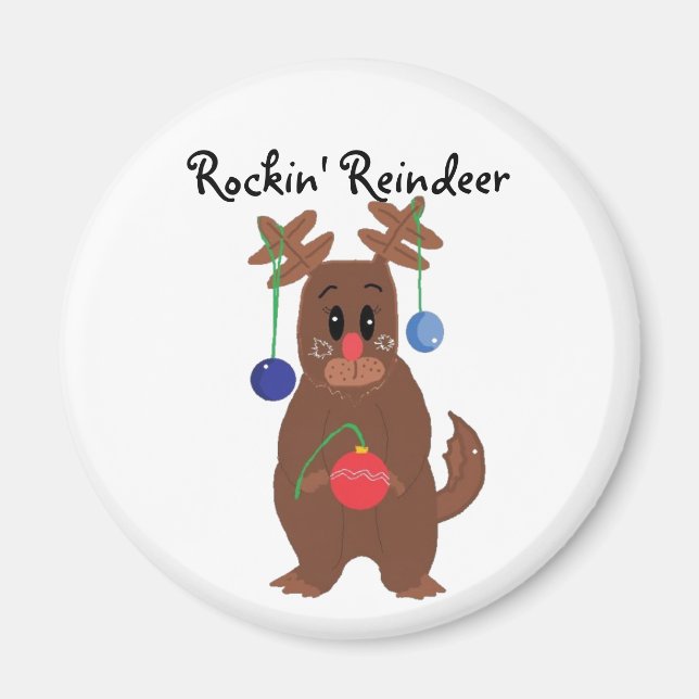 Aimant Reindeer Rockin' Reindeer (Devant)