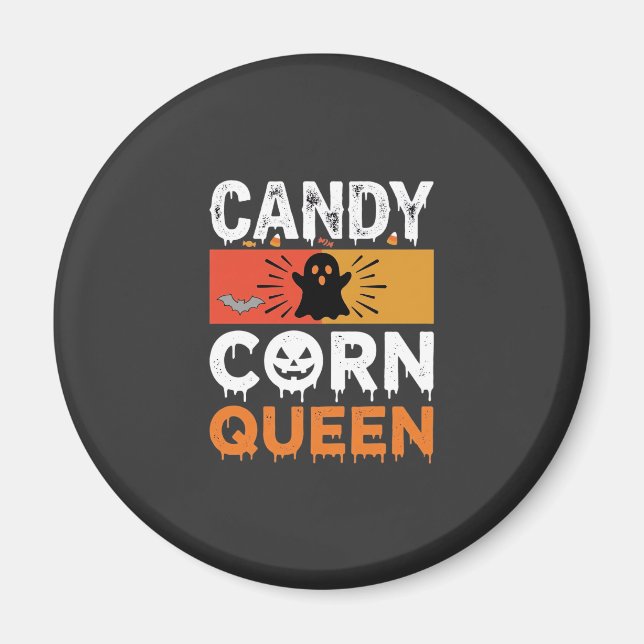 Aimant Reine de bonbons de Halloween SVG Design (Devant)